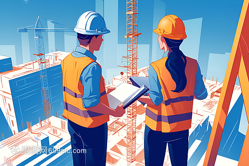 图纸上的匠魂 建筑工地上两位设计师的施工交响曲